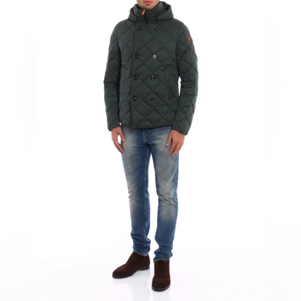 Save the Duck quilted techno fabric Peacoat Navy size Large